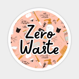 Zero Waste Earth Day in Peach Magnet
